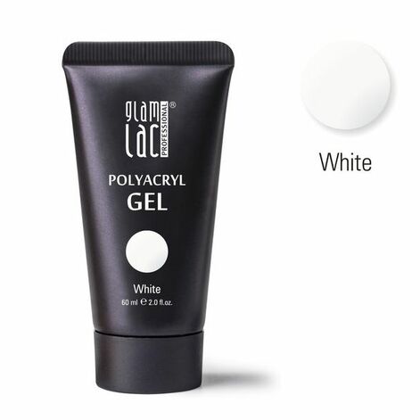 GlamLac Polyacryl Gel,Kamuflaaž Polacryl Geel White